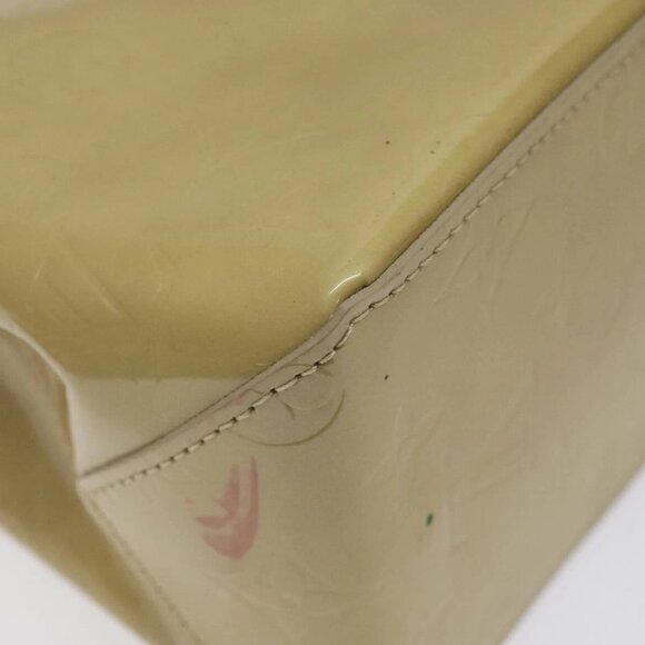 LOUIS VUITTON Monogram Vernis Reade PM Hand Bag Beige M91334 LV Auth 120540 - Picture 4 of 16